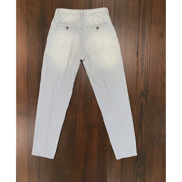 Free People We The Free Pants Size 24 Daydreamer Cotton Railroad Striped Casual - Picture 2 of 14